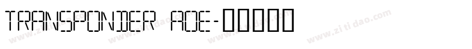 Transponder AOE字体转换